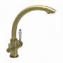 Смеситель для кухни Seaman Barcelone SSL-5382-AG (Antique Gold, PVD + Patina) - Античное золото сатин
