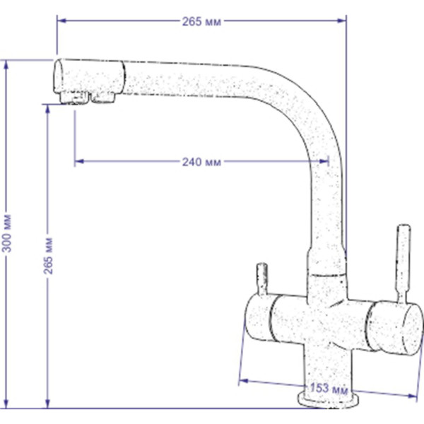 Смеситель для кухни Seaman Barcelone SSL-5383-GL (Gun Light, PVD, satin) - Светлая оружейная сталь