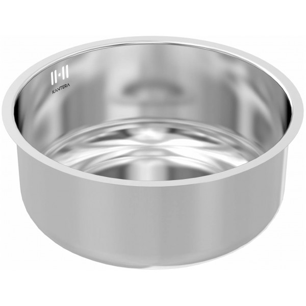 Кухонная мойка 42,5 см Kantera Round Bowl BSR385 ST полированная сталь