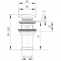 Донный клапан Milacio MC.010.BL click-clack Черный