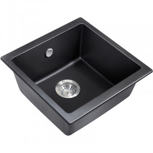 Кухонная мойка Milacio Leon 45 Cuarzo MC.77091 Черная матовая