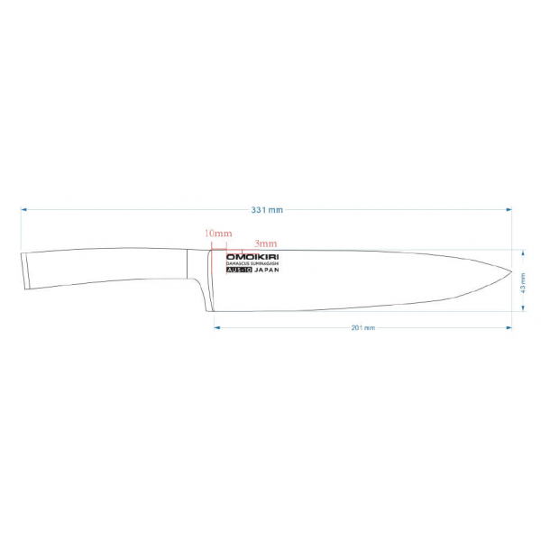 нож Damascus Suminagashi