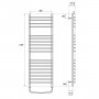 Полотенцесушитель водяной Point PN05152S П18 500x1200, хром