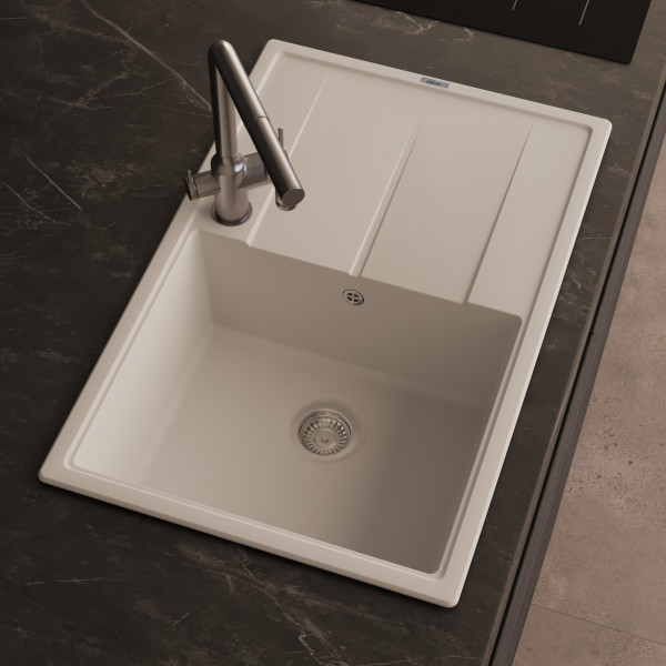 Кухонная мойка ABBER Quarz AQ2904W белый