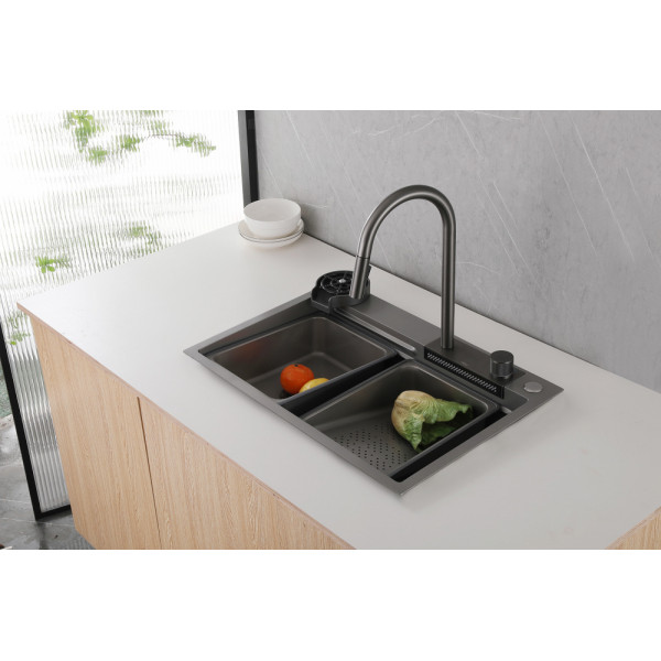 Кухонная мойка ABBER Wasser Kreis AF2194NG никель