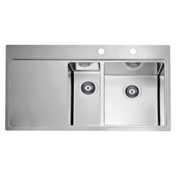 Мойка для кухни Alveus Pure 60R KMB, чаша справа, клапан-автомат