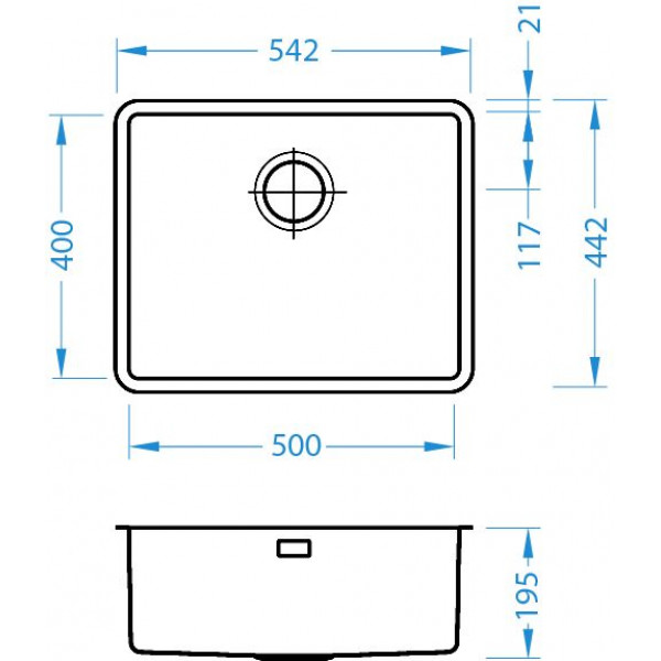 Мойка для кухни Alveus Kombino 50 U Satin