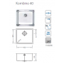 Мойка для кухни Alveus Kombino 40 Satin