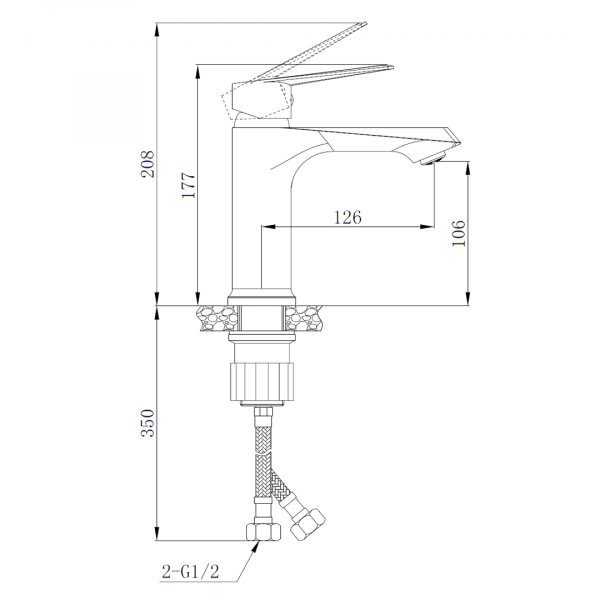 Смеситель CK-Z21D1 для раковины BOCH MANN BM8726