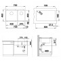 Кухонная мойка Blanco Subline 430/270-U белый 523155