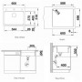 Кухонная мойка BLANCO ETAGON 6 темная скала 524540