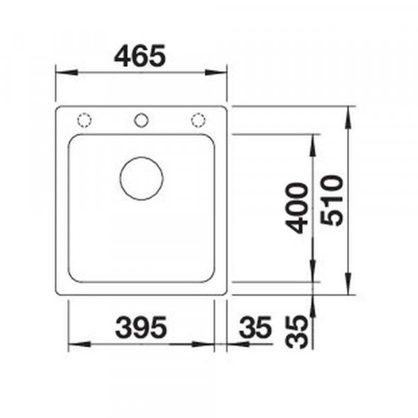 Кухонная мойка Blanco NAYA 45 антрацит (стоп) 525222