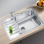 Кухонная мойка Blanco Lantos XL 6 S-IF Compact нерж. сталь 523140