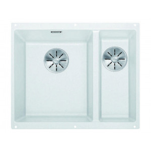 Кухонная мойка BLANCO SUBLINE 340/160-U белый 523552 (чаша слева) Кухонная мойка BLANCO SUBLINE 340/160-U белый 523552 (чаша слева)