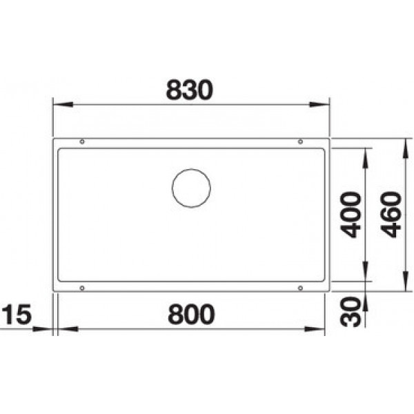 Кухонная мойка Blanco SUBLINE 800-U черный 526005