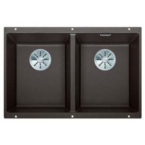 Кухонная мойка Blanco Subline 350/350-U кофе 523583 Кухонная мойка Blanco Subline 350/350-U кофе 523583