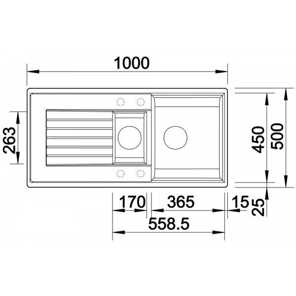 Кухонная мойка Blanco Zia 6 S белый 514742