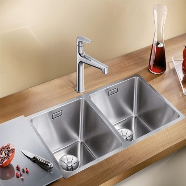 Кухонная мойка Blanco ANDANO 400/400-IF нерж. сталь зеркальная полировка 522985