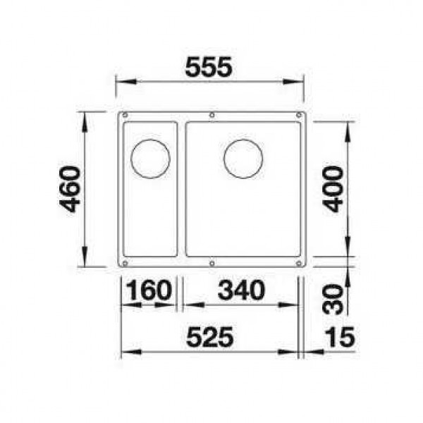 Мойка кухонная Blanco Subline 523557