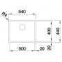 Кухонная мойка BLANCO ZEROX 500-U 521559 Durinox