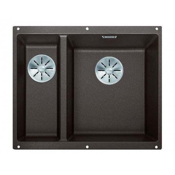 Кухонная мойка Blanco SUBLINE 340/160-U SILGRANIT кофе 523567 (чаша справа)