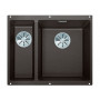 Кухонная мойка Blanco SUBLINE 340/160-U SILGRANIT кофе 523567 (чаша справа)
