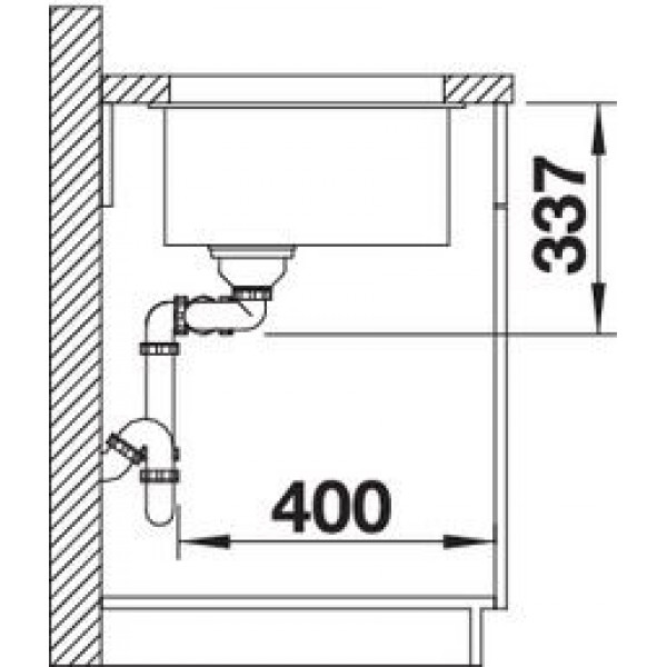 Кухонная мойка BLANCO SUBLINE 480/320-U серый беж 523591