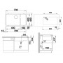 Кухонная мойка BLANCO SUBLINE 700-U Level белый 523542