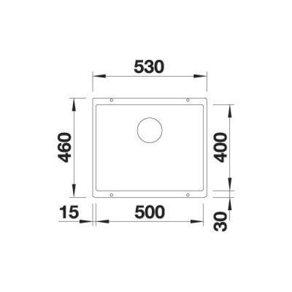 Кухонная мойка BLANCO ROTAN 500-U SILGRANIT мягкий-белый 527146