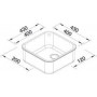 Кухонная мойка Blanco Supra 400-U 518201 нержавеющая сталь