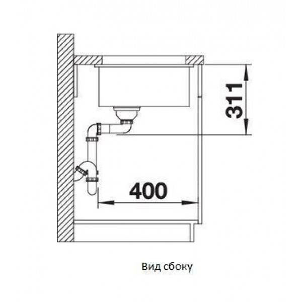 Кухонная мойка BLANCO SUBLINE 500-U керамика глянцевый белый 514506