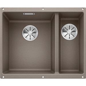 Кухонная мойка Blanco Subline 340/160-U (чаша слева) серый бежевый 523556 Кухонная мойка Blanco Subline 340/160-U (чаша слева) серый бежевый 523556