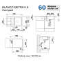 Кухонная мойка Blanco Metra 6 S Compact алюметаллик 513553