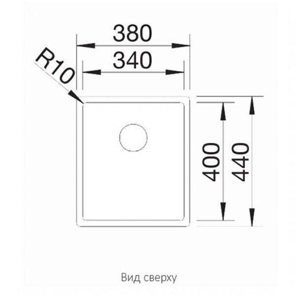Кухонная мойка Blanco CLARON 340-IF/N нерж. сталь зеркальная полировка 521570