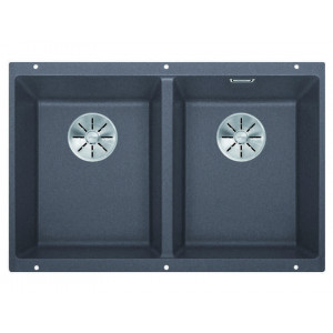 Кухонная мойка Blanco Subline 350/350-U темная скала 523575 Кухонная мойка Blanco Subline 350/350-U темная скала 523575