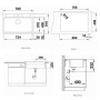 Кухонная мойка BLANCO ETAGON 8 антрацит 525187