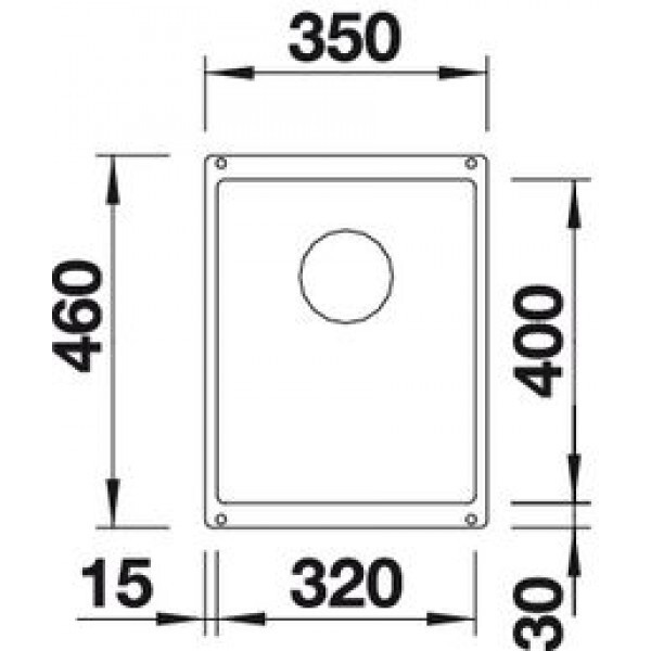 Кухонная мойка Blanco Subline 320-U темная скала 523407