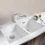 Кухонная мойка Blanco Subline 350/350-U белый 523578