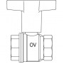 Кран шаровой Oventrop Optibal 1" ВВ