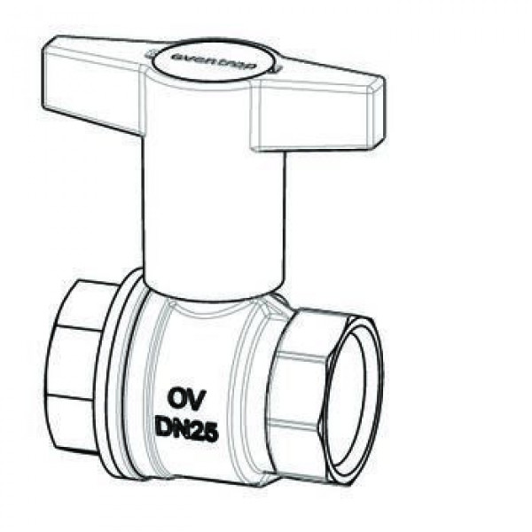 Кран шаровой Oventrop Optibal 1" ВВ