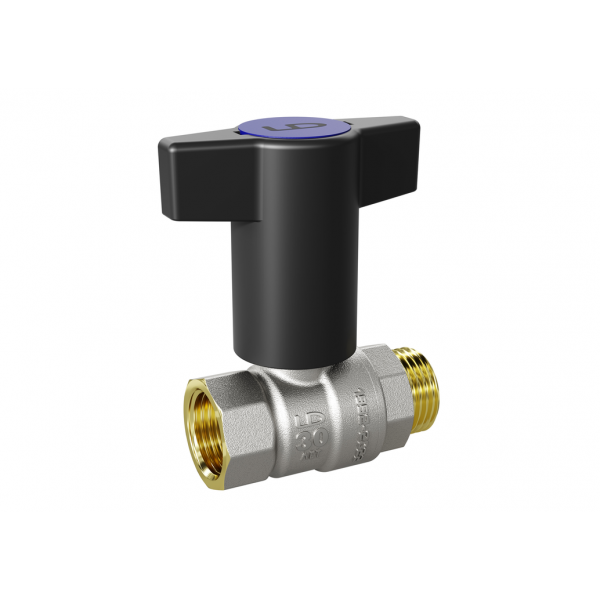 Кран шаровой LD Pride 3/4" 47.20.В-Н.ТР (Red + Blue)