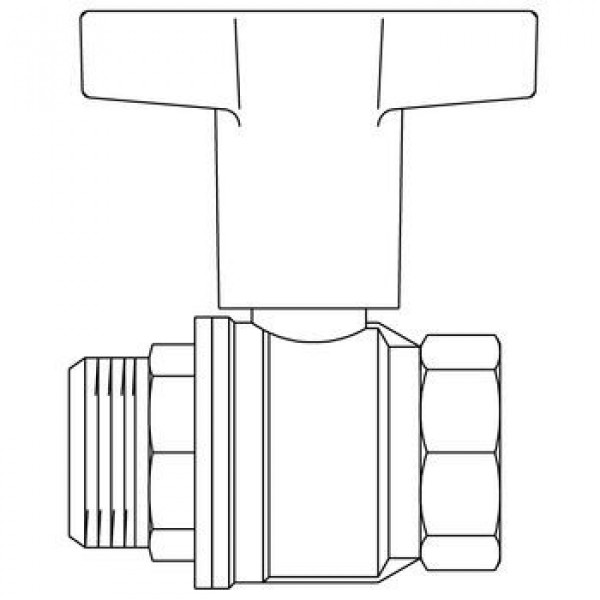 Кран шаровой Oventrop Optibal 1/2" НВ (1077304)