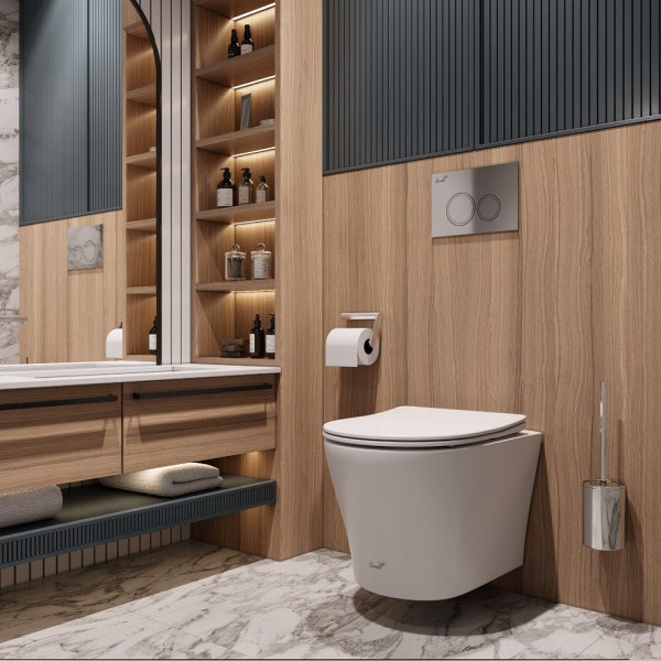 Унитаз подвесной Ceruttispa ADIGE Aria MW CT9245 безободковый (490х360х355) белый матовый, ТЕРМООБЖИГ (не плёнка)