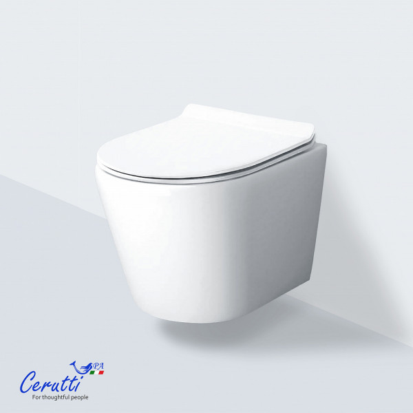 Унитаз подвесной Ceruttispa LUIGI Aria Tornado CT11101 безободковый (490x370x370)