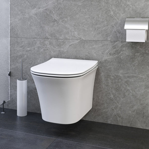 Унитаз подвесной Ceruttispa ARNO Aria CT7839 безободковый (490х360х350)