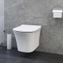 Унитаз подвесной Ceruttispa ARNO Aria CT7839 безободковый (490х360х350)
