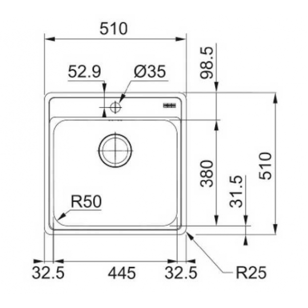Мойка для кухни Franke BCX 610-51 TL