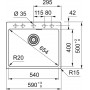 Мойка для кухни Franke MRG 610-54 FTL Fragranite черный матовый