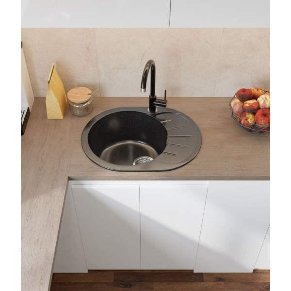 Мойка для кухни Granfest Rondo 580L черный