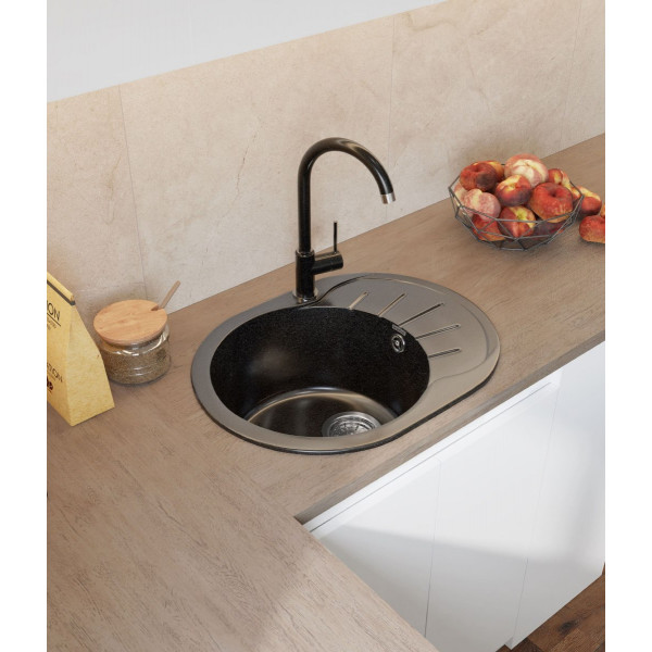 Мойка для кухни Granfest Rondo 580L черный
